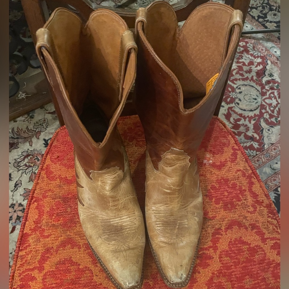 Vintage Leather Cowboy Boots men’s size 13m